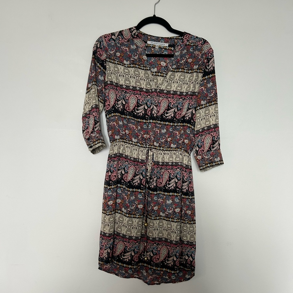Floral Paisley Print Dress